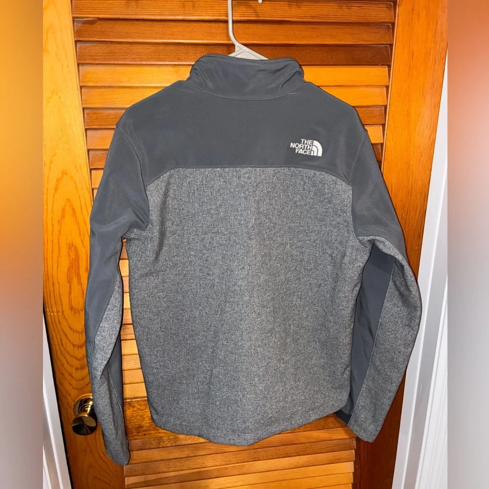 The North Face Mens Apex Bionic 2 Soft-Shell Jacket Grey - size small